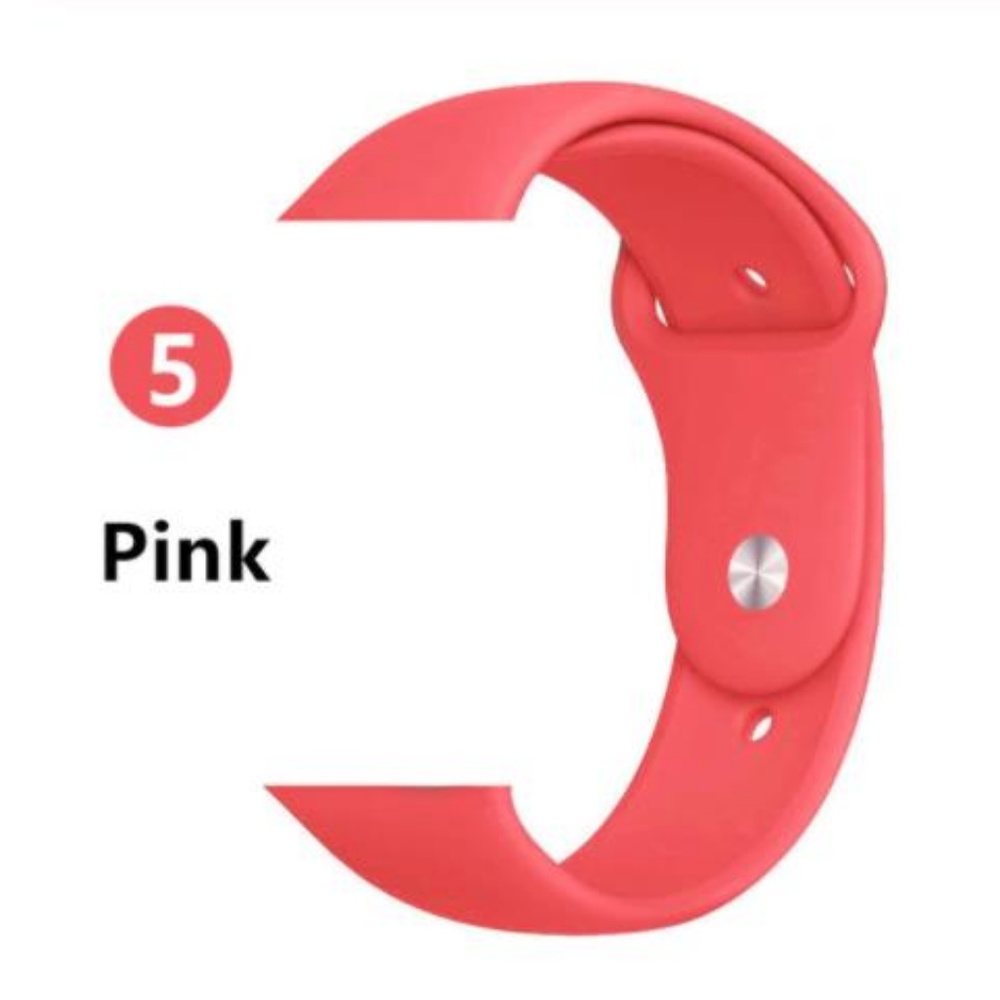 ❤️NEW Pink Sport Silicone Band For Apple Watch - Picture 1 of 5
